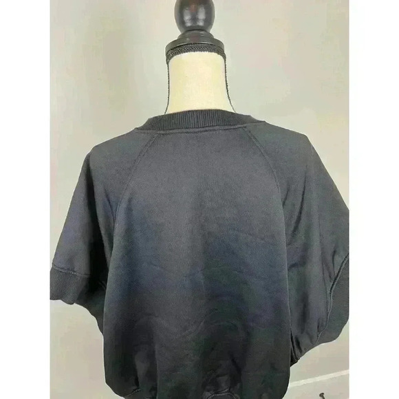 Givenchy Paris Sweatshirt Cape Oversized Black Embroidered Signature Women's S - Picture 11 of 14